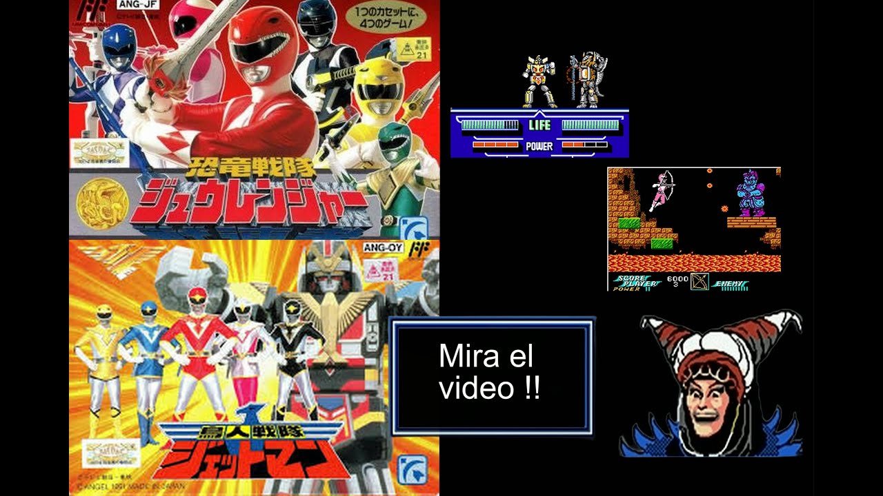 Los Power Rangers en la Nes / Famicom