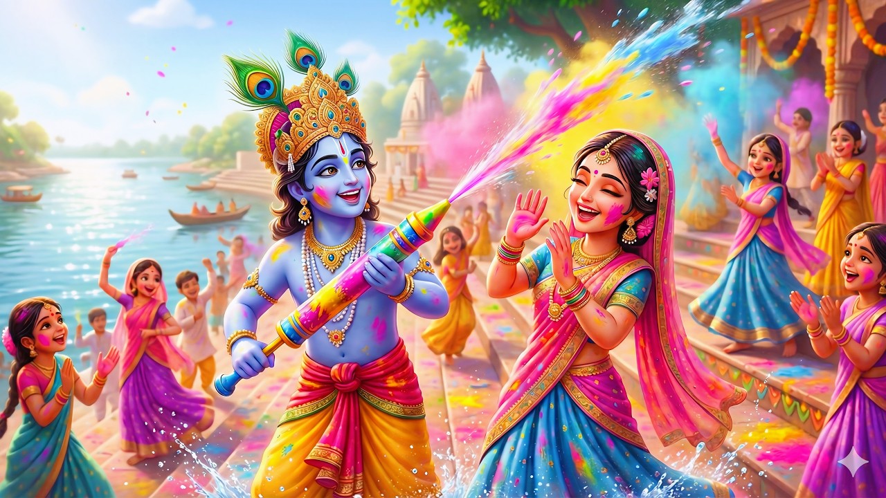 Vrindavan Mein Ude Re Gulal - वृन्दावन में उड़े रे गुलाल कह दो राधा रानी से | Holi Bhajan #holi
