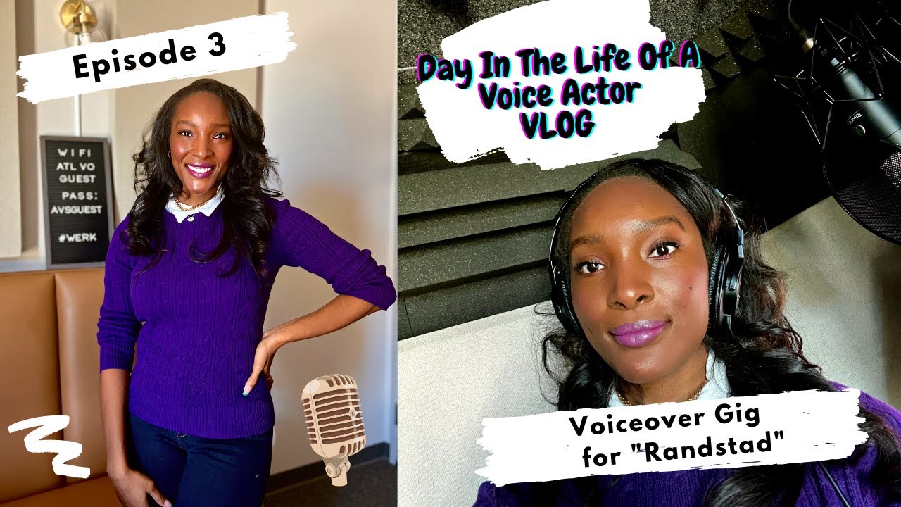 DAY IN THE LIFE OF A VOICE ACTOR VLOG | voiceover artist + recording studio + acting + tips + bts