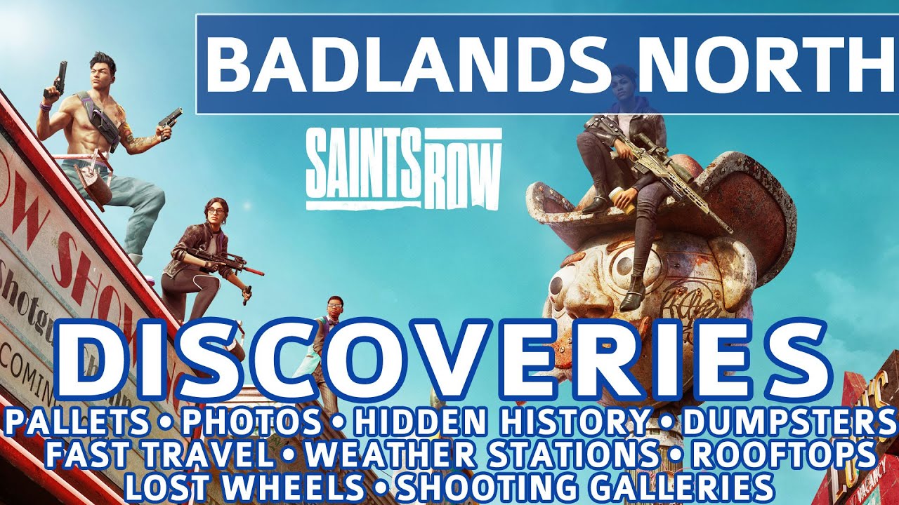 Saints Row - Badlands North All Discovery Locations - 100%