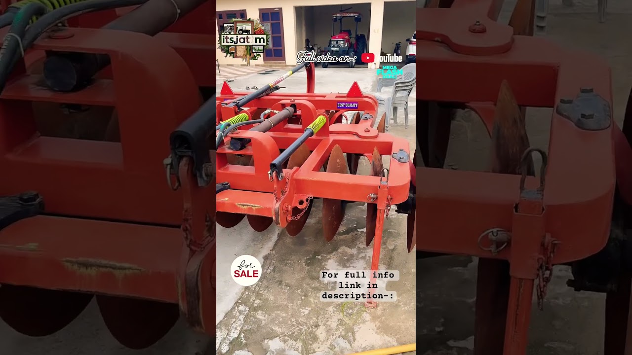 Hydraulic Harrow for sale ‼️‼️ 🔗Full video link-: 