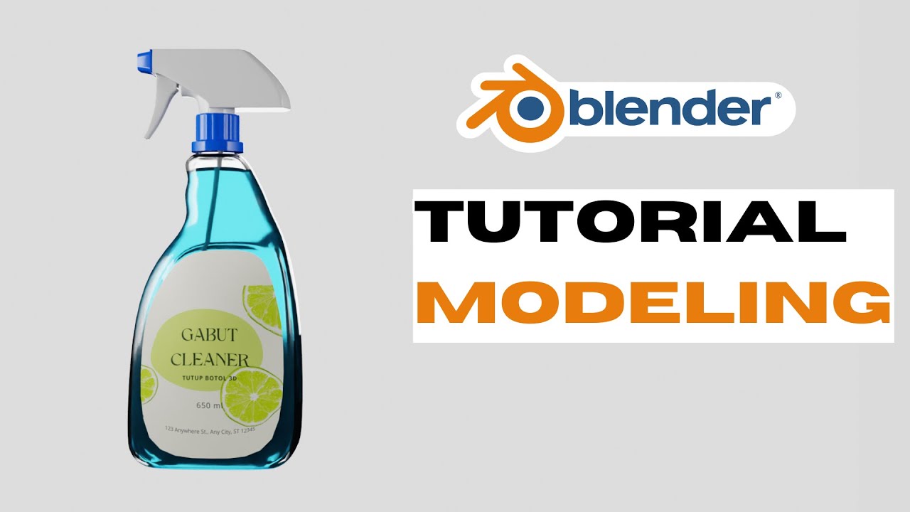 Как сделать бутылку для спрея-очистителя | Полное руководство по Blender