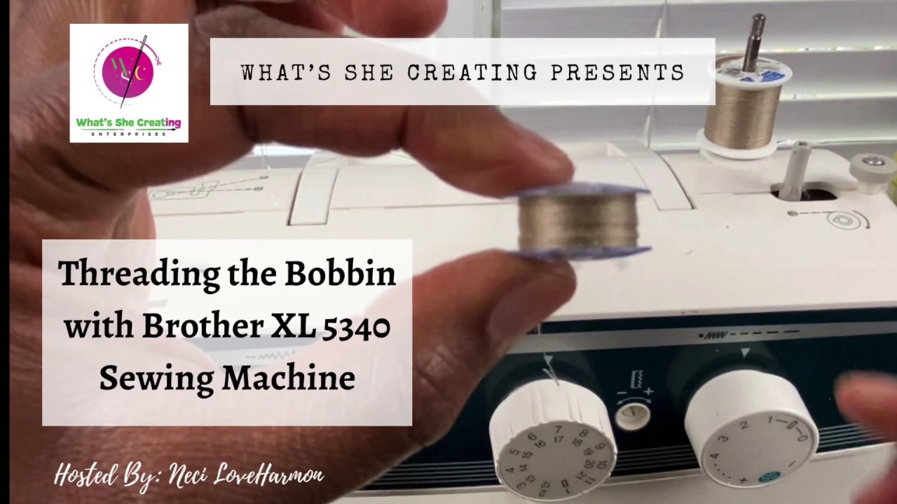 Adding thread to bobbin of Brother XL5340 sewing machine