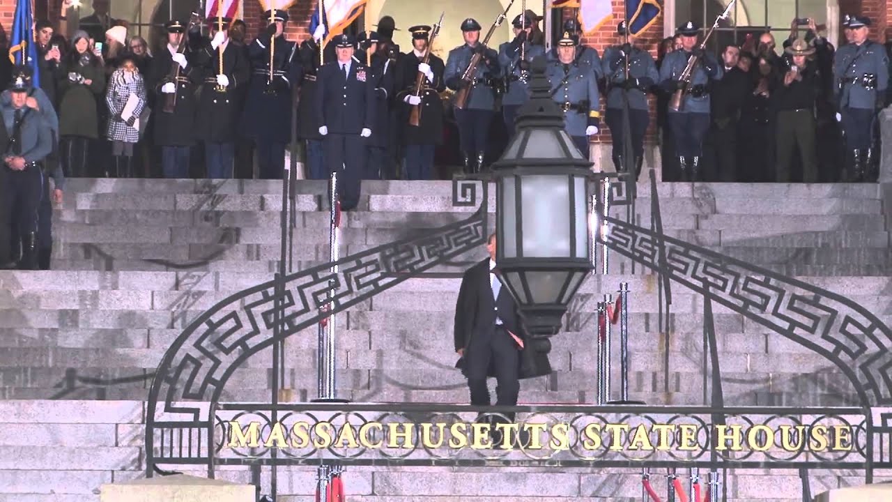 Gov. Patrick exits State House in 'Lone Walk' ceremony