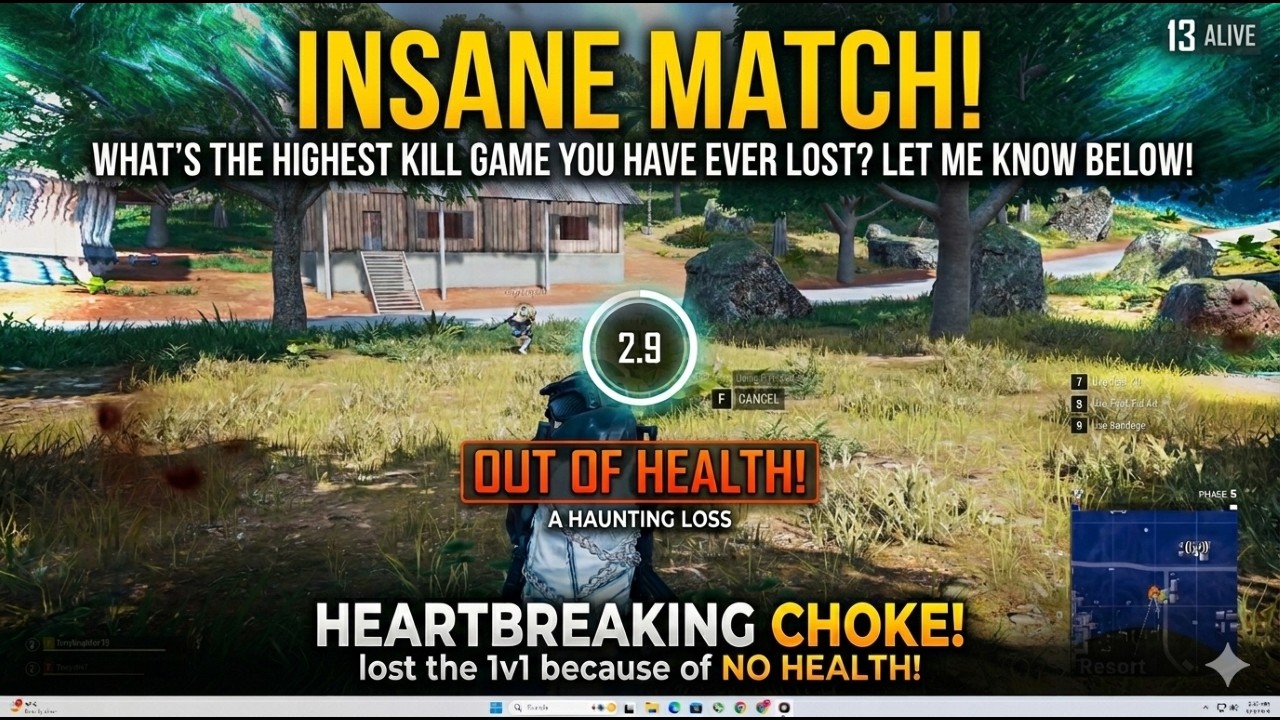 NEVER Play Aggressive With Low Health! (High Kill Sanhok Gameplay)