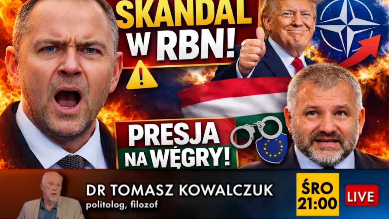 Kowalczuk NA ŻYWO: RBN: SKANDAL Nawrocki ! | Trump: „Rosja przeciw NATO?!” | Żurek: PRESJA na Węgry