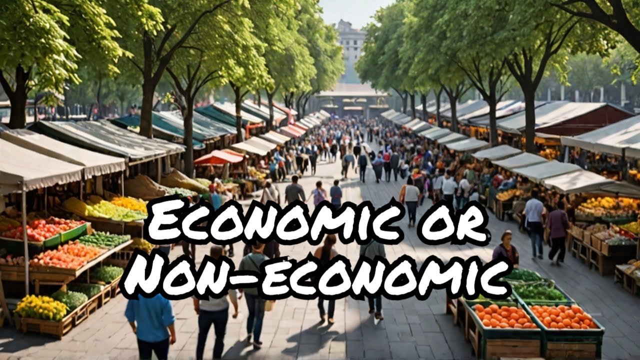 Economic vs Non economic activities