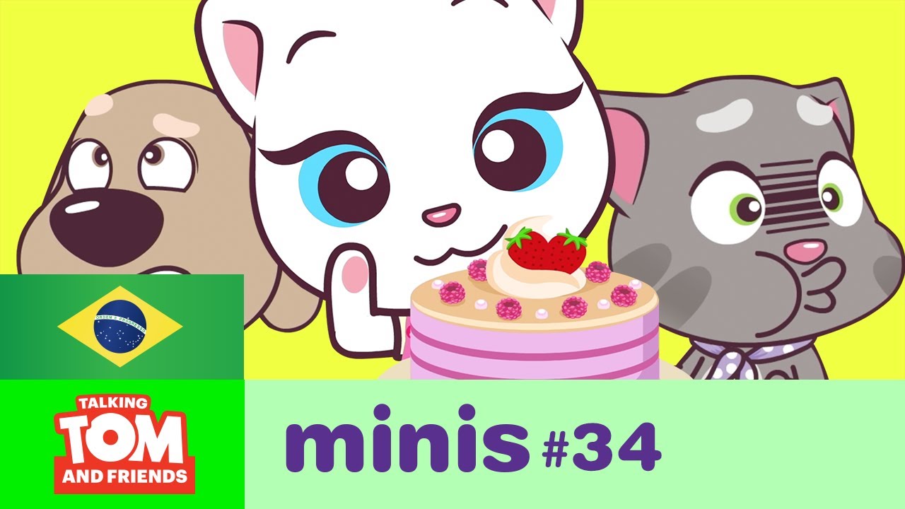 Talking Tom & Friends Minis - O Bolo Rosa da Angela (Episódio 34)