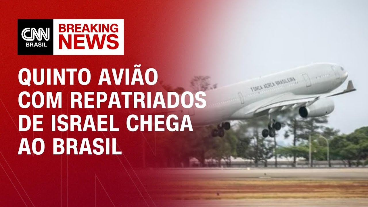 Quinto avião com repatriados de Israel chega ao Brasil | CNN NEWSROOM