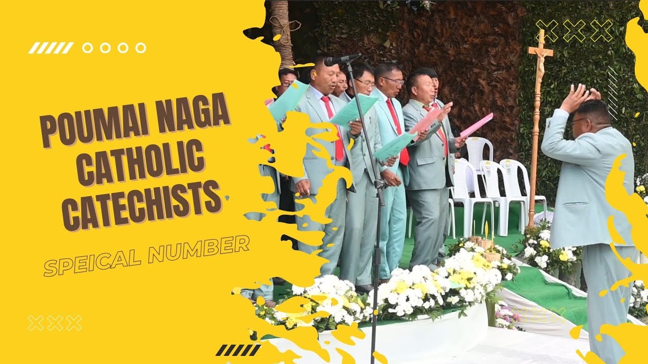 Poumai Naga Catholic Catechists presents song for the newly ordained priests