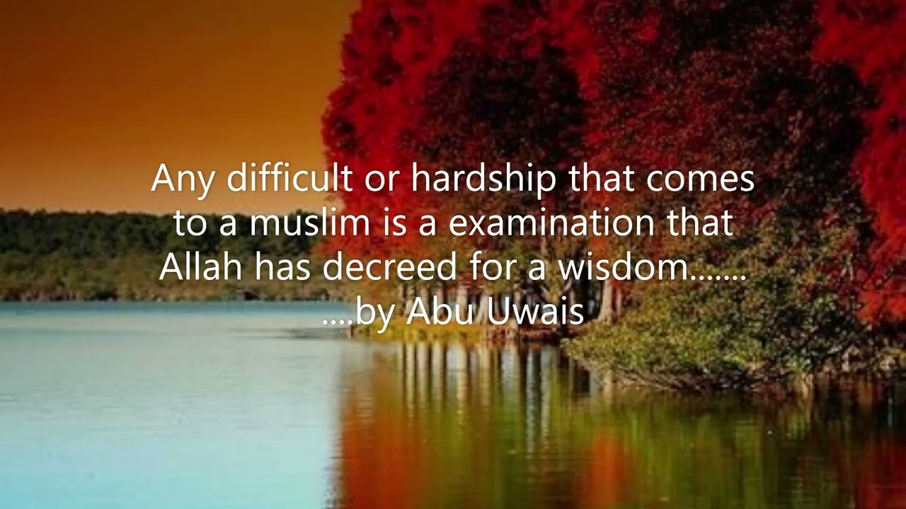 Любая трудность, с которой сталкивается мусульманин, является испытанием, которое предписал Аллах...