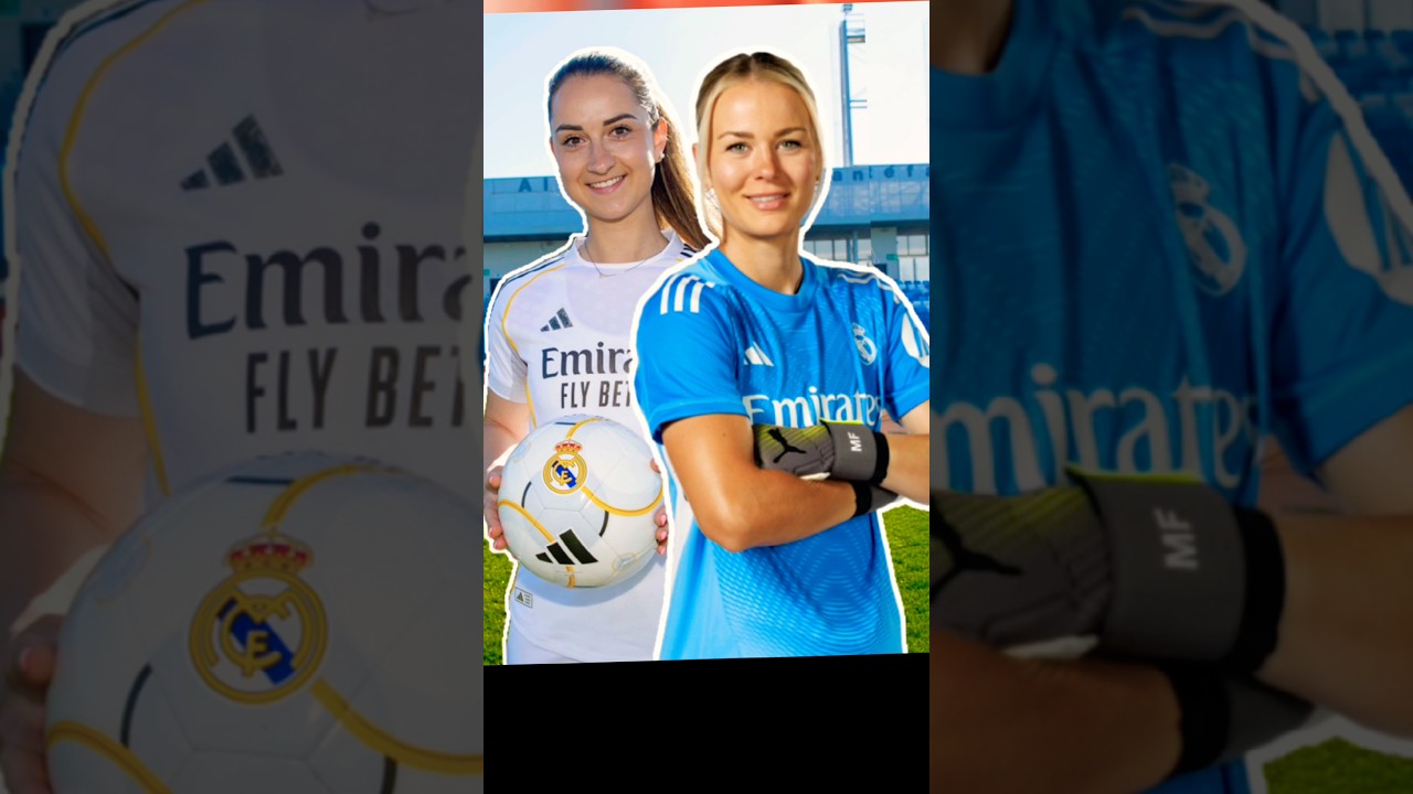 Merle Frohms und Sara D&auml;britz at Real Madrid Women Team 🔥⚽️ DFB Frauen EM Live Mannschaft Germany