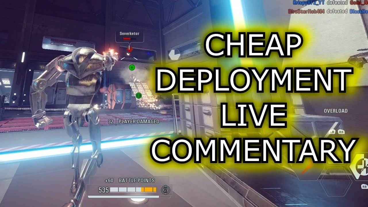 RARE CHEAP DEPLOYMENT LIVE COMMENTARY | Supremacy | Star Wars Battlefront 2