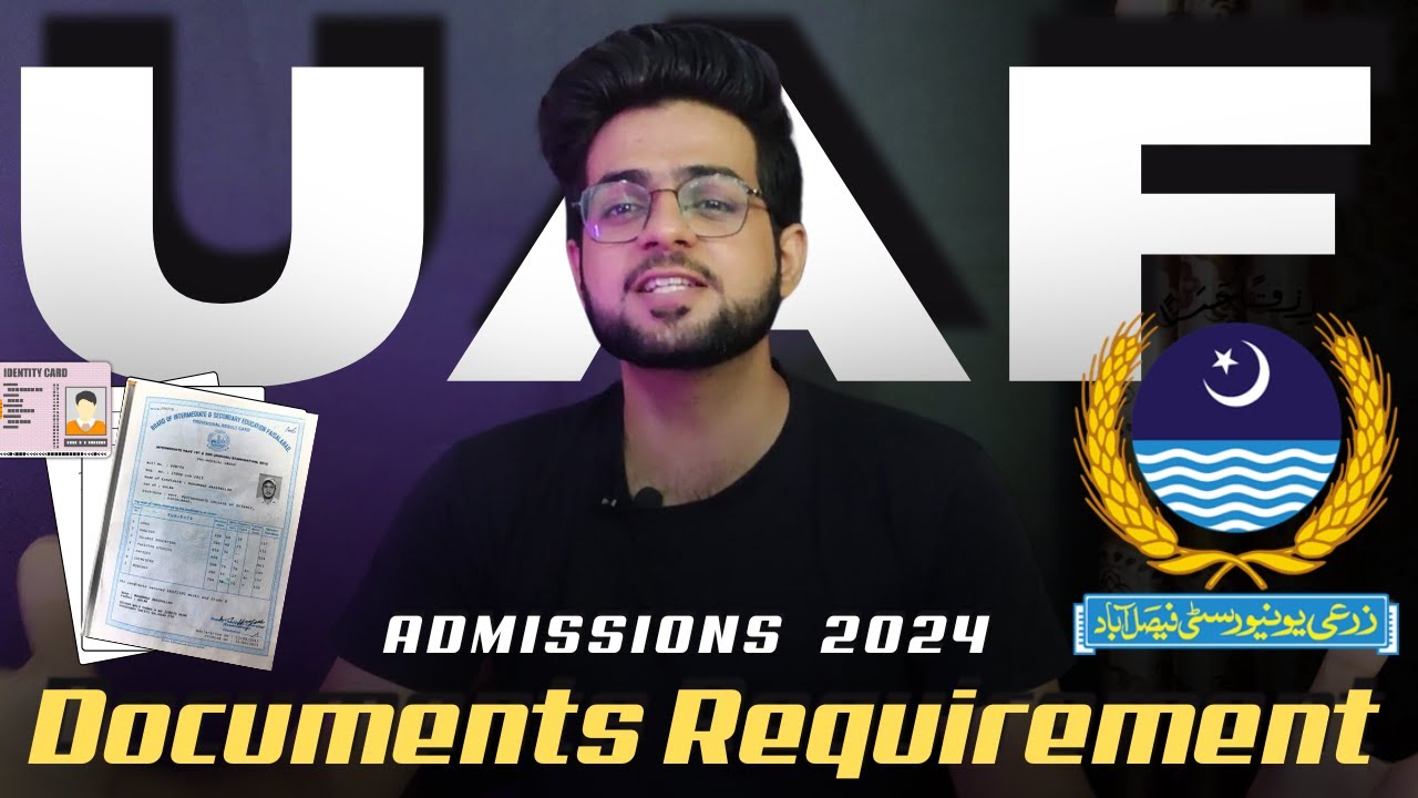 UAF Admission ka liya Documents konsay ur kitni copies | Document Requirement for UAF Admissions