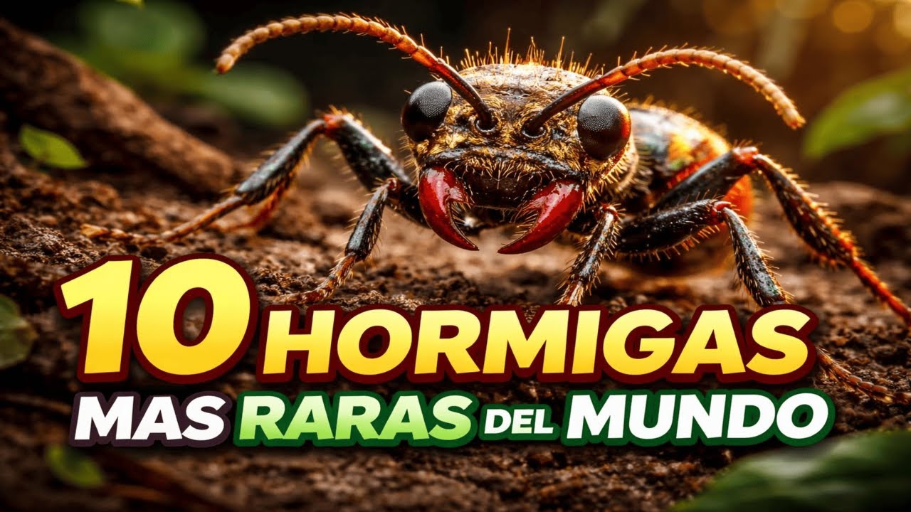 10 HORMIGAS mas RARAS del MUNDO
