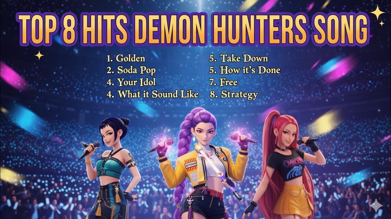 🔥 8 HITS K-POP DEMON HUNTERS! 🎤💥 NOMOR 5 BIKIN MERINDING! #kpopdemonhunters #huntrix #sodapop #rumi 