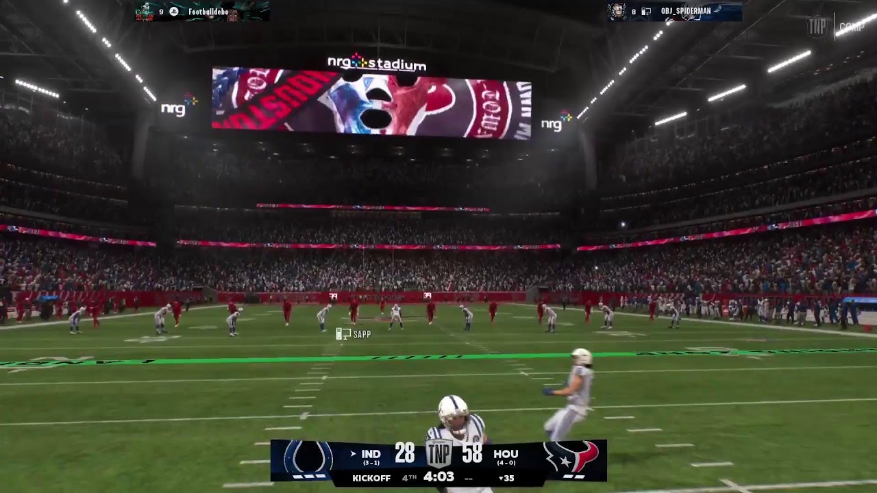 Madden 26 league game vs Texans