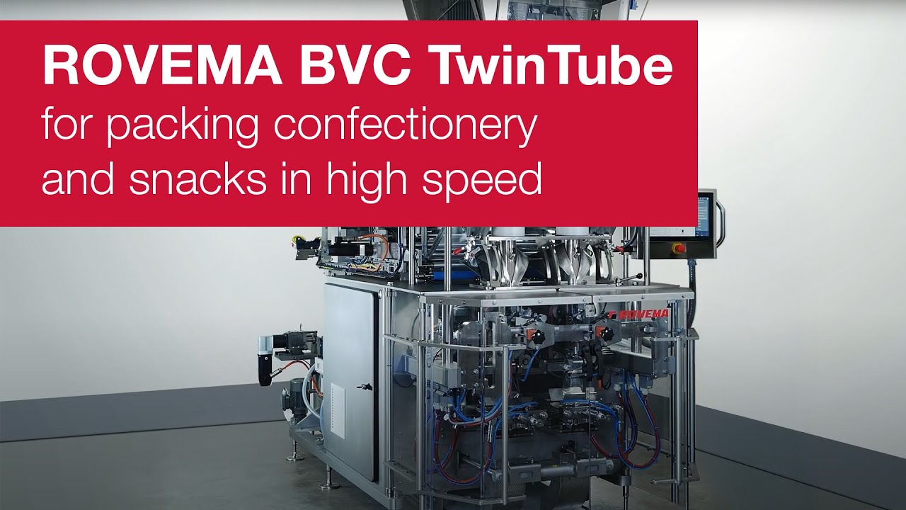 Form Fill and Seal machine BVC 165 TwinTube for packing confectionery in high-speed | ROVEMA