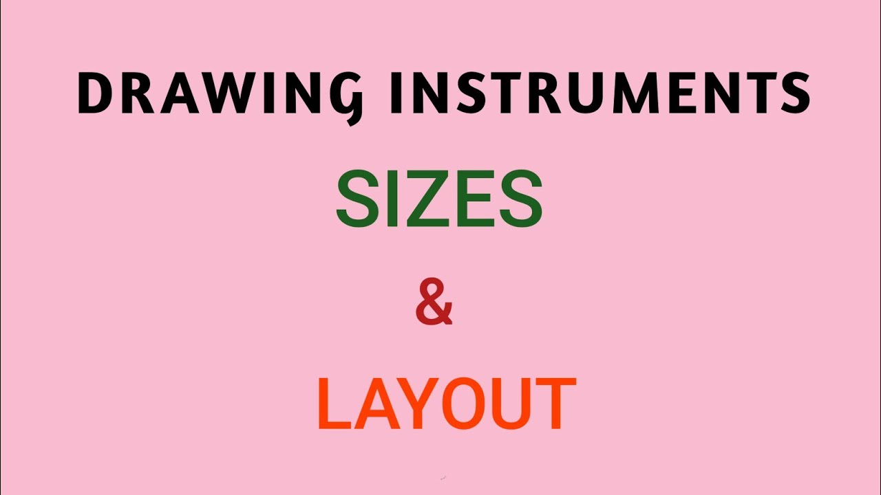 Drawing Instruments,Sizes & Layout of Drawing Sheets।Title Block,it's Position and Content।#drawing