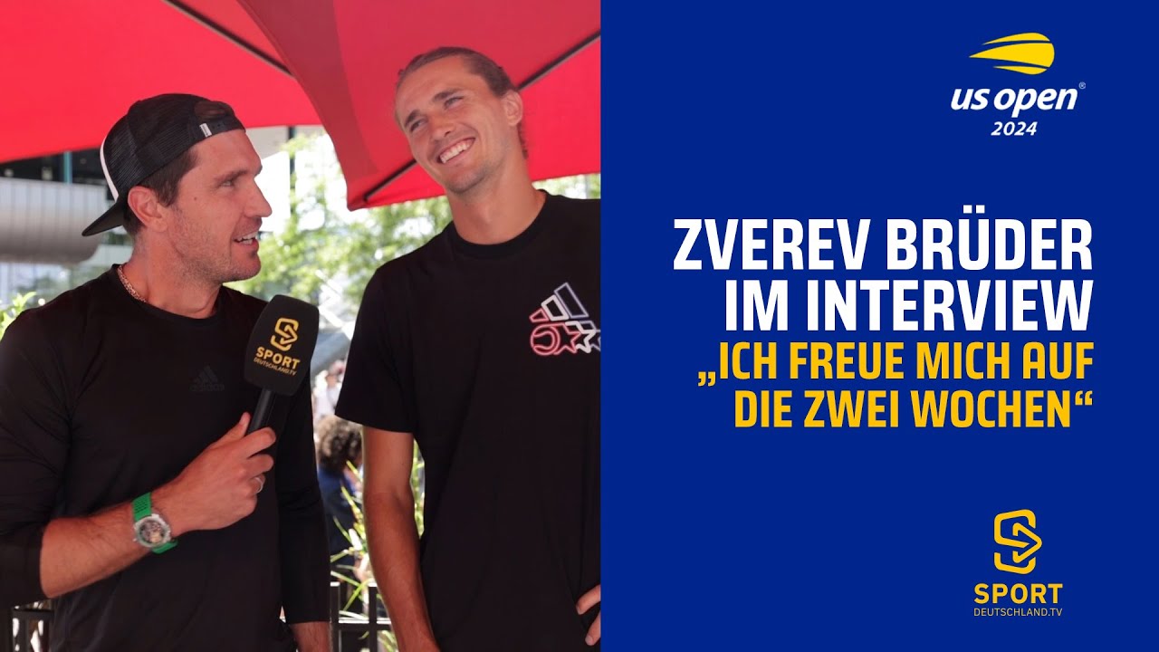 Mischa Zverev interviewt Alexander Zverev bei den US Open 2024 | SDTV