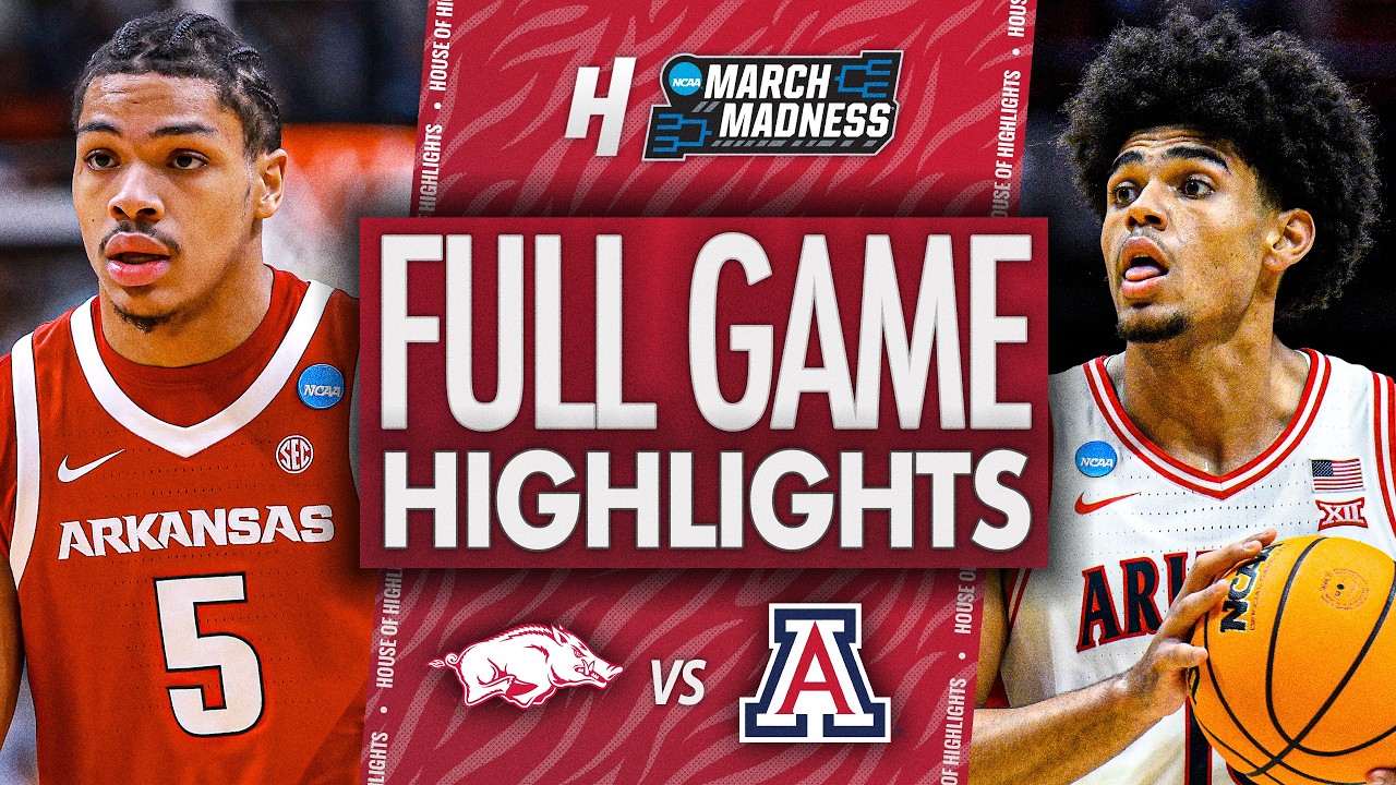 Арканзас против Аризоны - ПОЛНЫЙ ОБЗОР МАТЧА 🔥 1/8 финала | NCAA March Madness 2026