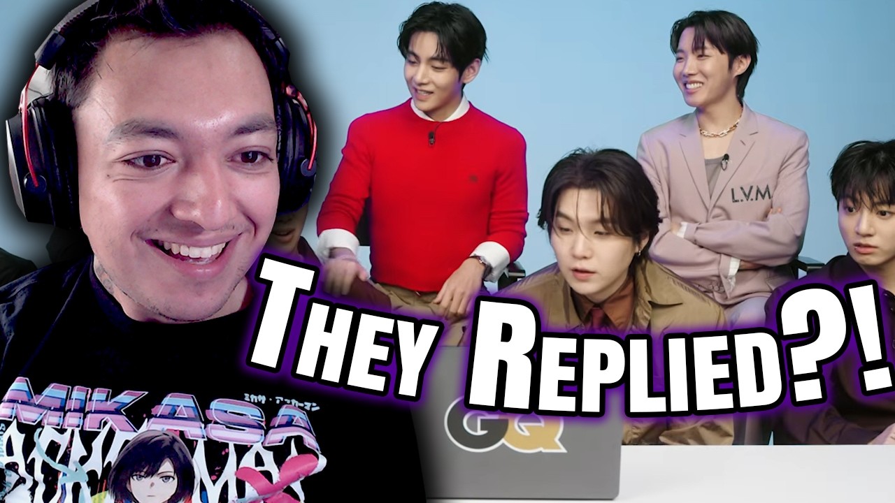 BTS Reply to Fans Online (GQ) | Reaction