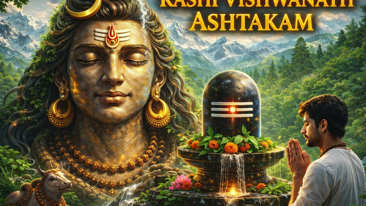 🔱 KASHI VISHWANATH ASHTAKAM 🔱Powerful Shiva Stotram | Shivoham Vibes | Divine Energy of Kashi
