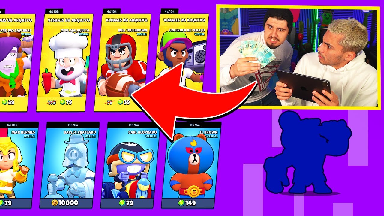 COMPRANDO A LOJA INTEIRA do BRAWL STARS!!
