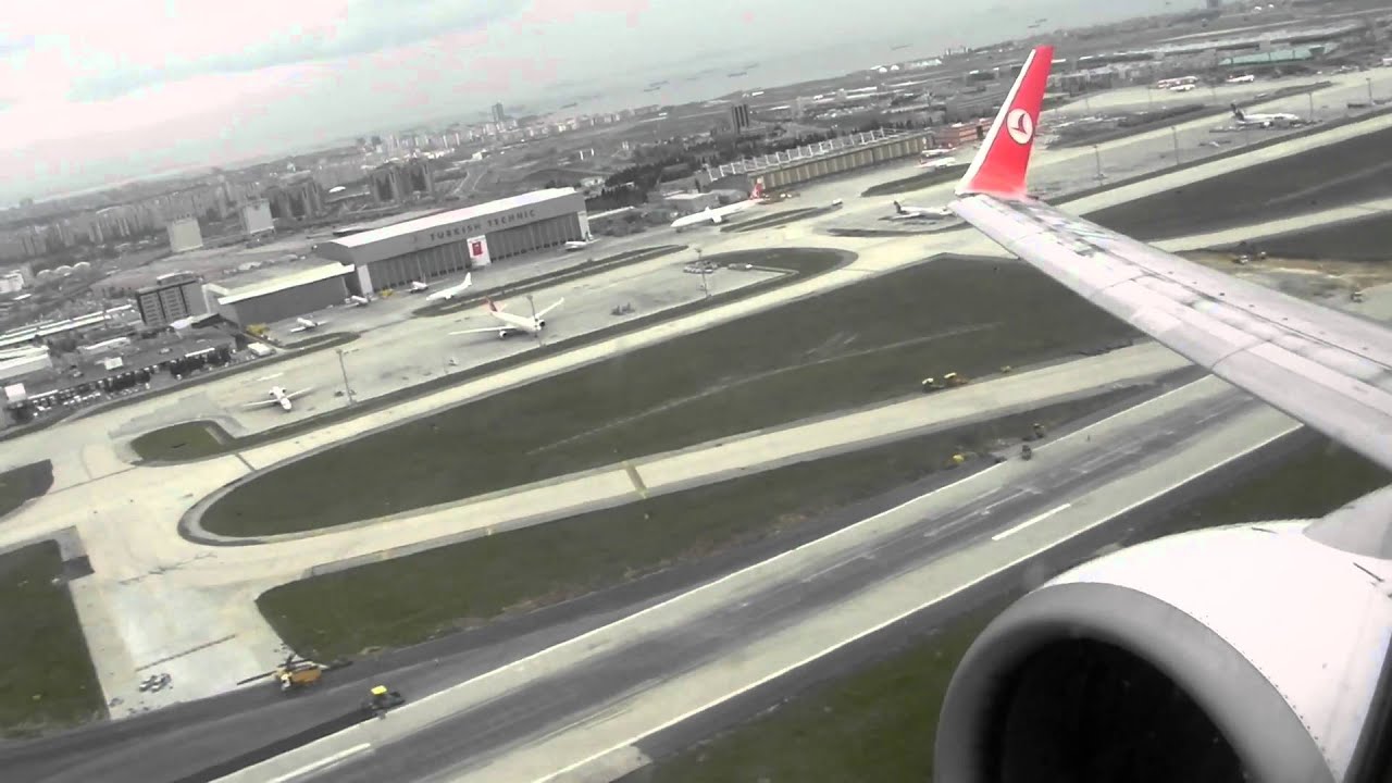 Istanbul Take-Off on Turkish Airlines B737-800 (April 24th, 2011)