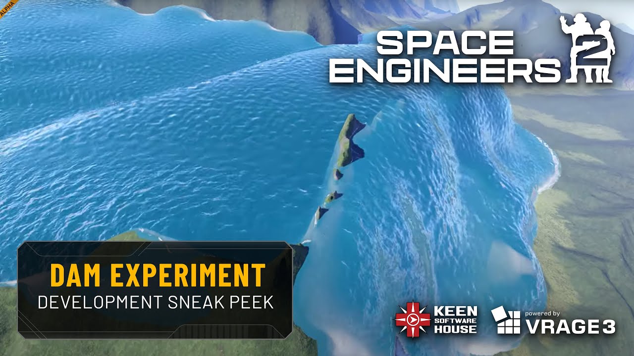 Space Engineers 2 - Water Dam Experiment Sneak Peek