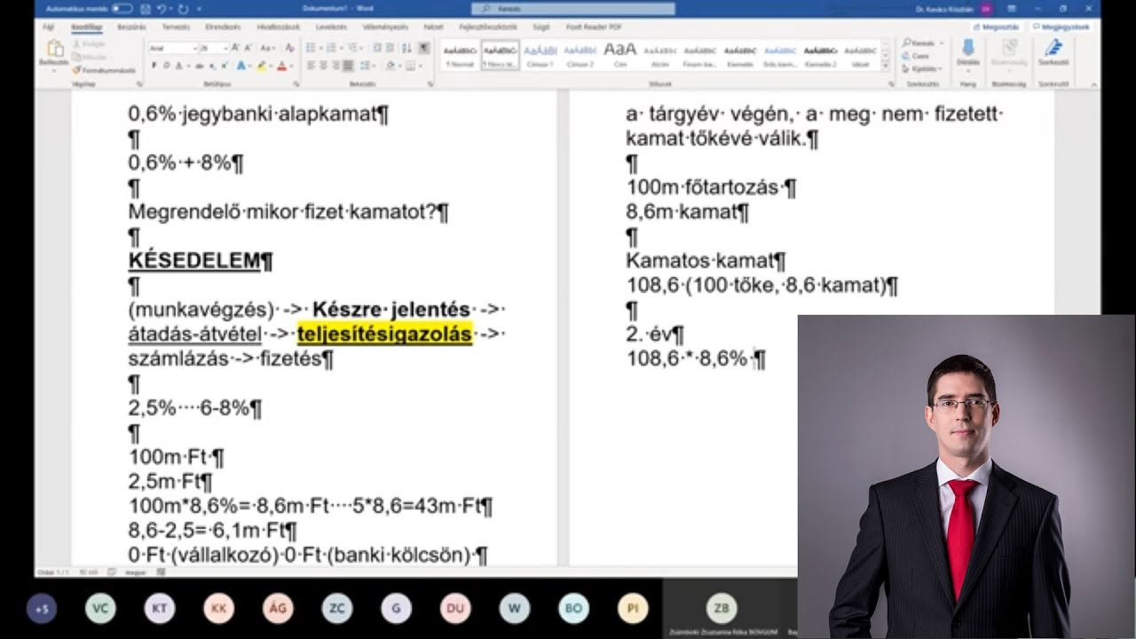 Kovács Krisztián: Vállalkozási szerződések (Első rész)