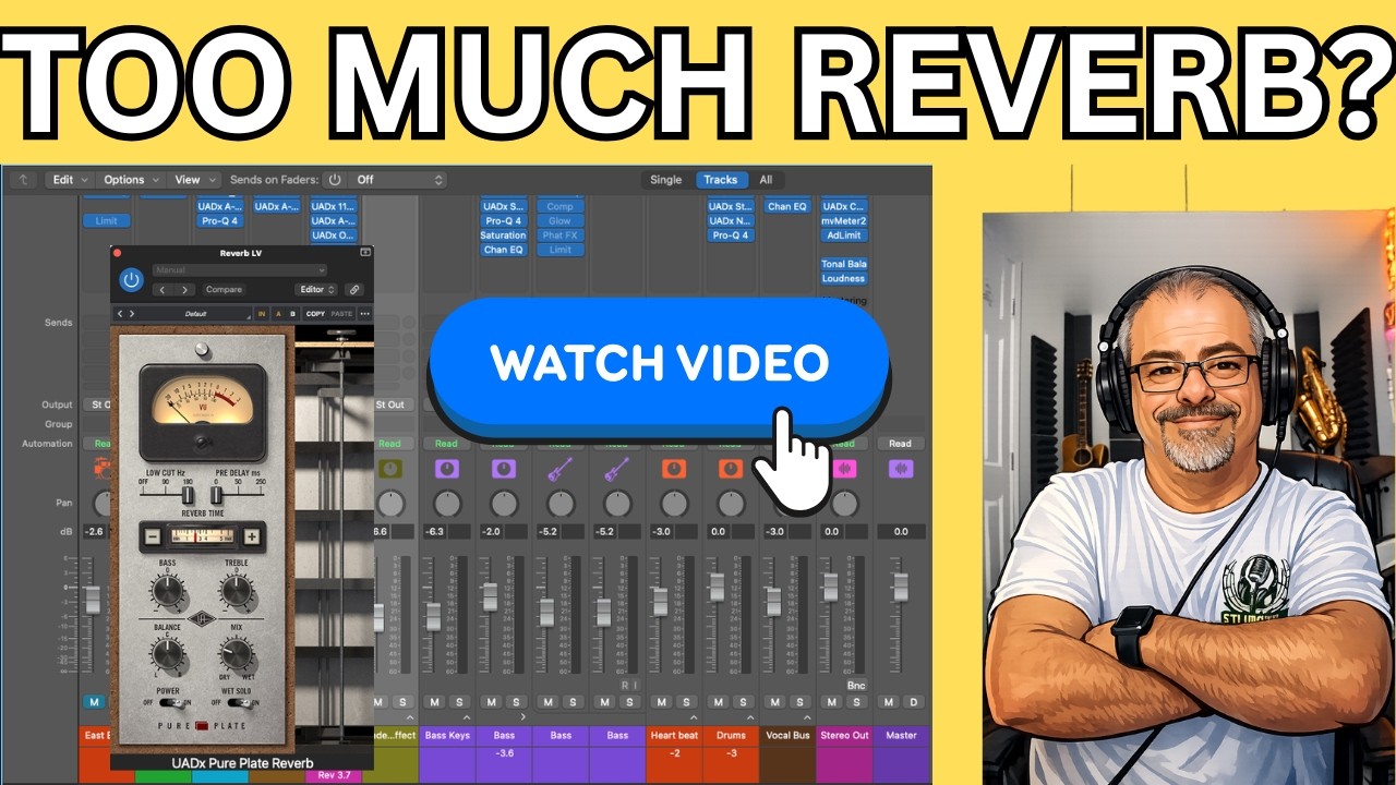 TOO MUCH REVERB ON YOUR VOCAL?  EASY TRICK EXPLAINED!