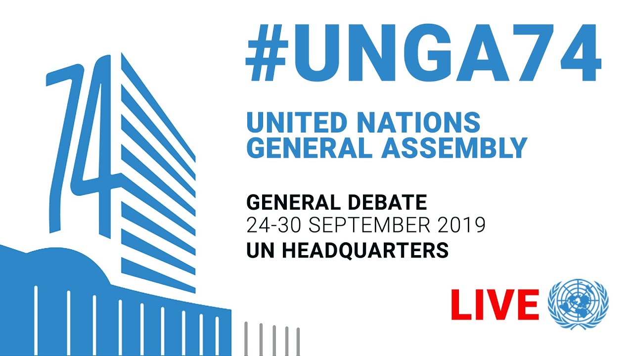 #UNGA74 General Debate Live - 25 September 2019