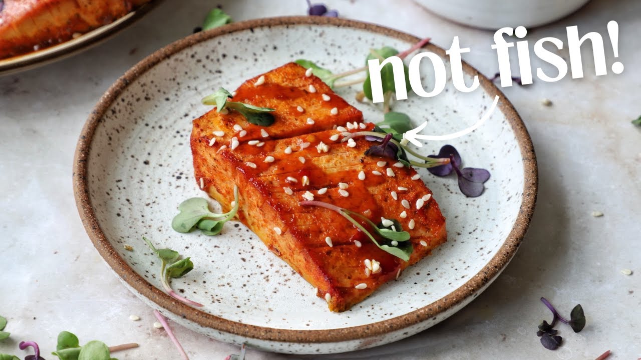 Easy Sweet Chili Vegan Salmon