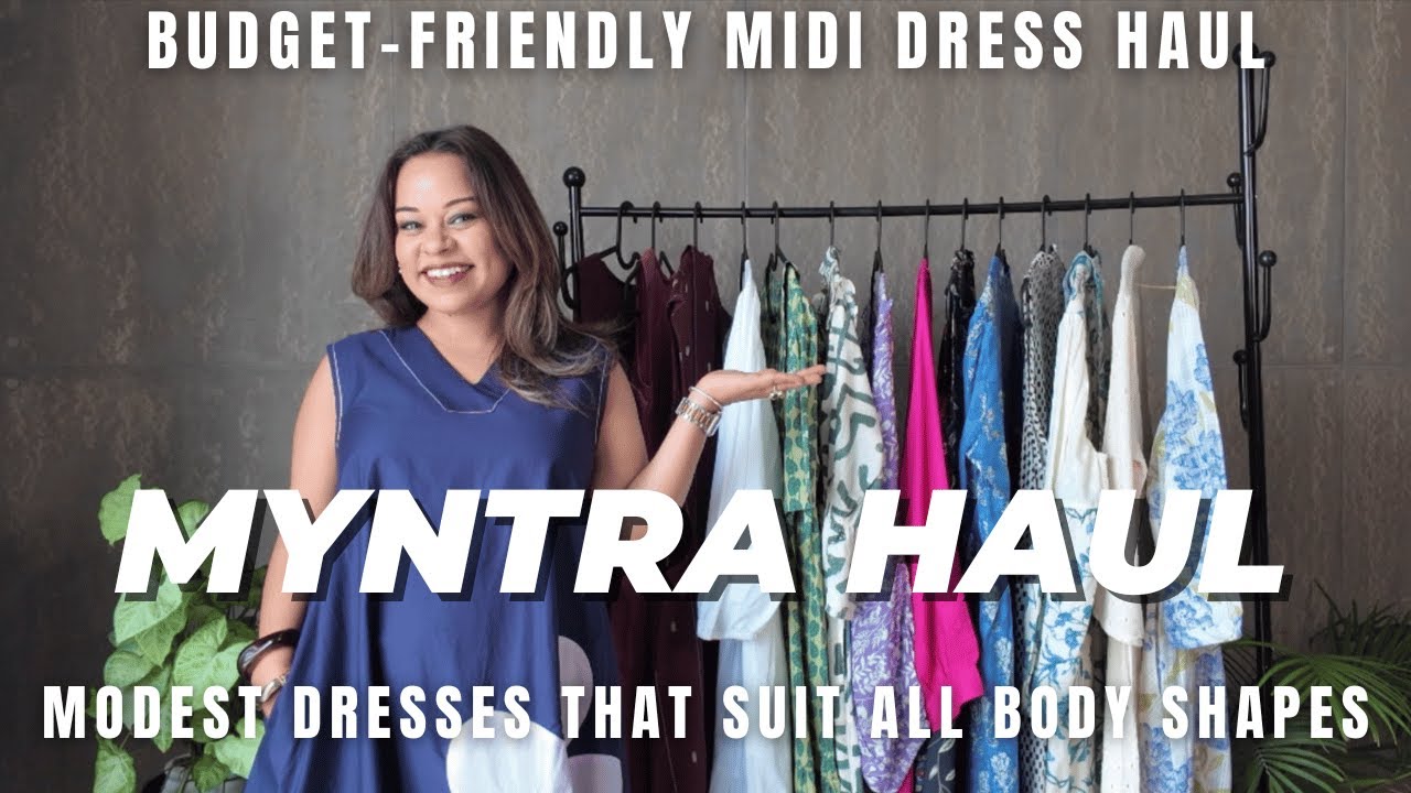 OFFICE MIDI DRESSES UNDER ₹1500 | AFFORDABLE & STYLISH FINDS FROM MYNTRA