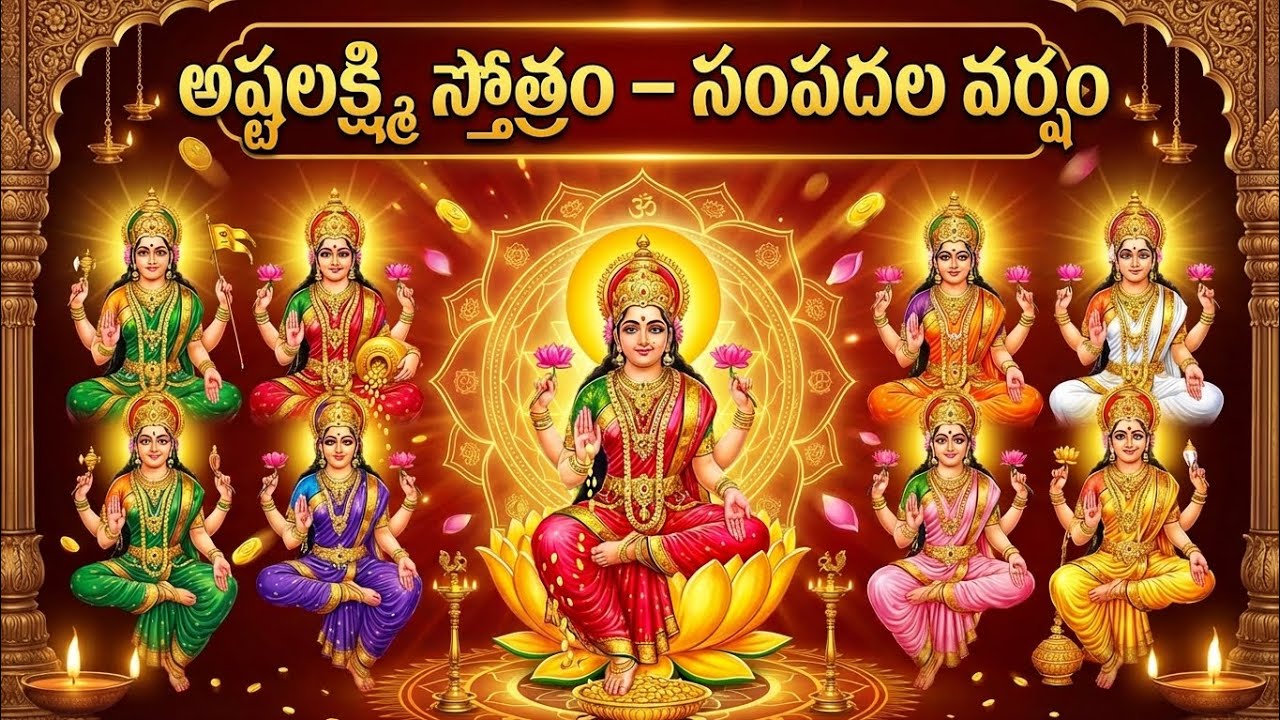 అష్టలక్ష్మి స్తోత్రం వినండి – లక్ష్మి కటాక్షం పొందండి | Ashtalakshmi Stotram Telugu