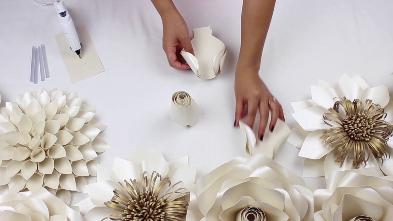 DIY Paper Rose Tutorial - My Wedding Backdrop Flowers