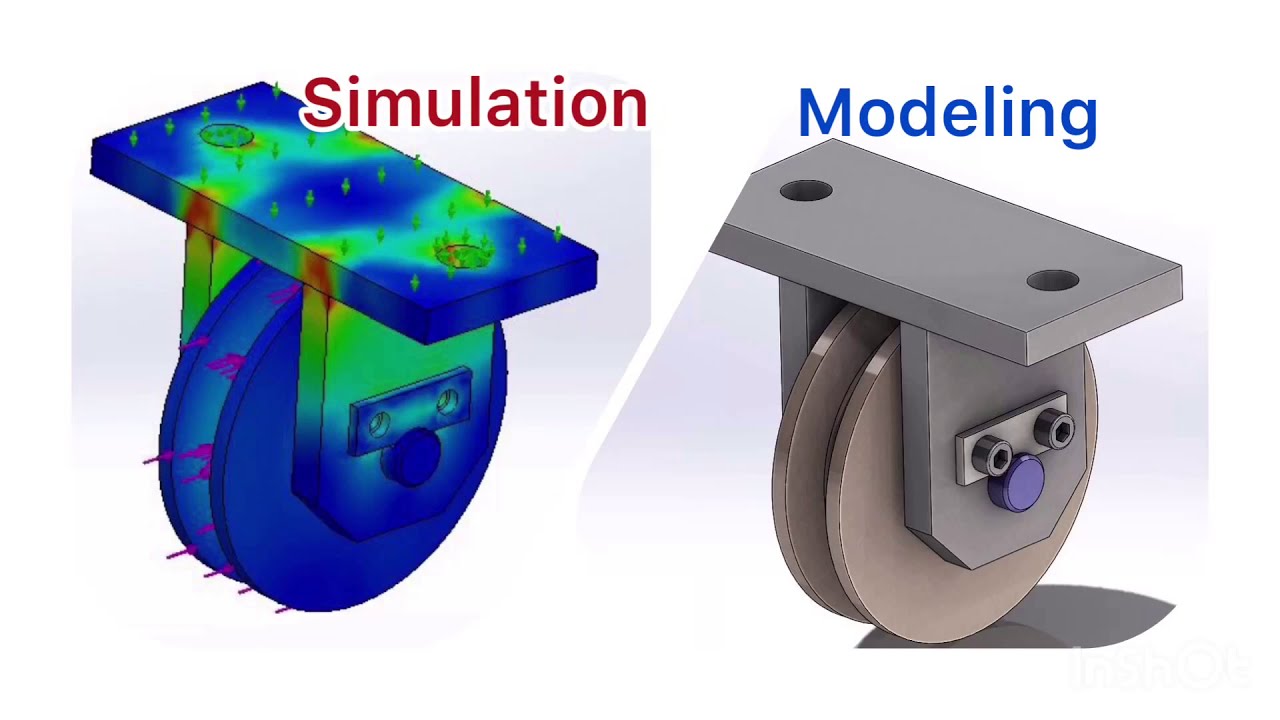 Solidworks and simulation tutorial- cable pulley