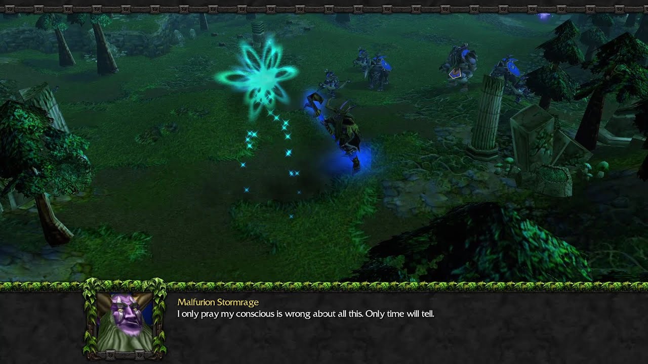 Malfurion refuses to drink from the corrupt waters