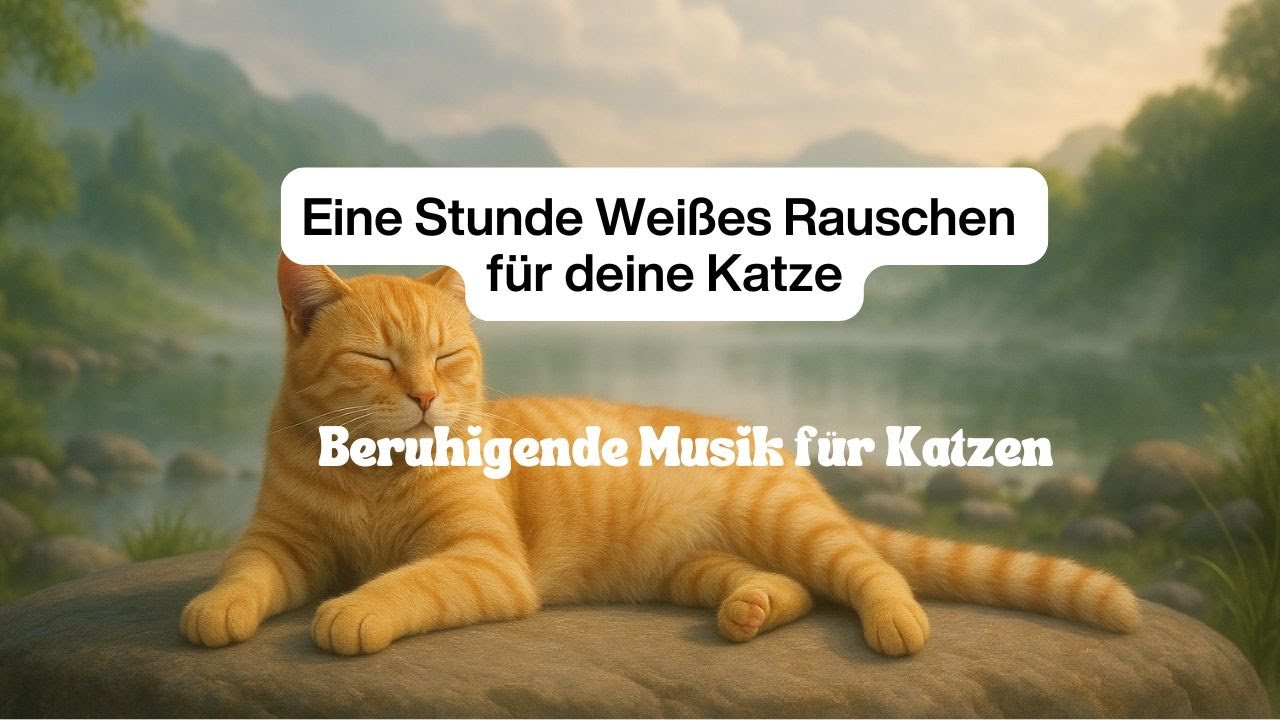 Weißes Rauschen für Katzen – ein konstanter, gleichmäßiger Sound, der Umweltgeräusche überdeckt