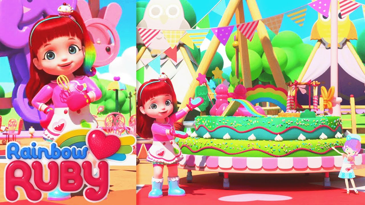 Party on a Cake | Rainbow Ruby - WildBrain | Full Episodes for Kids
