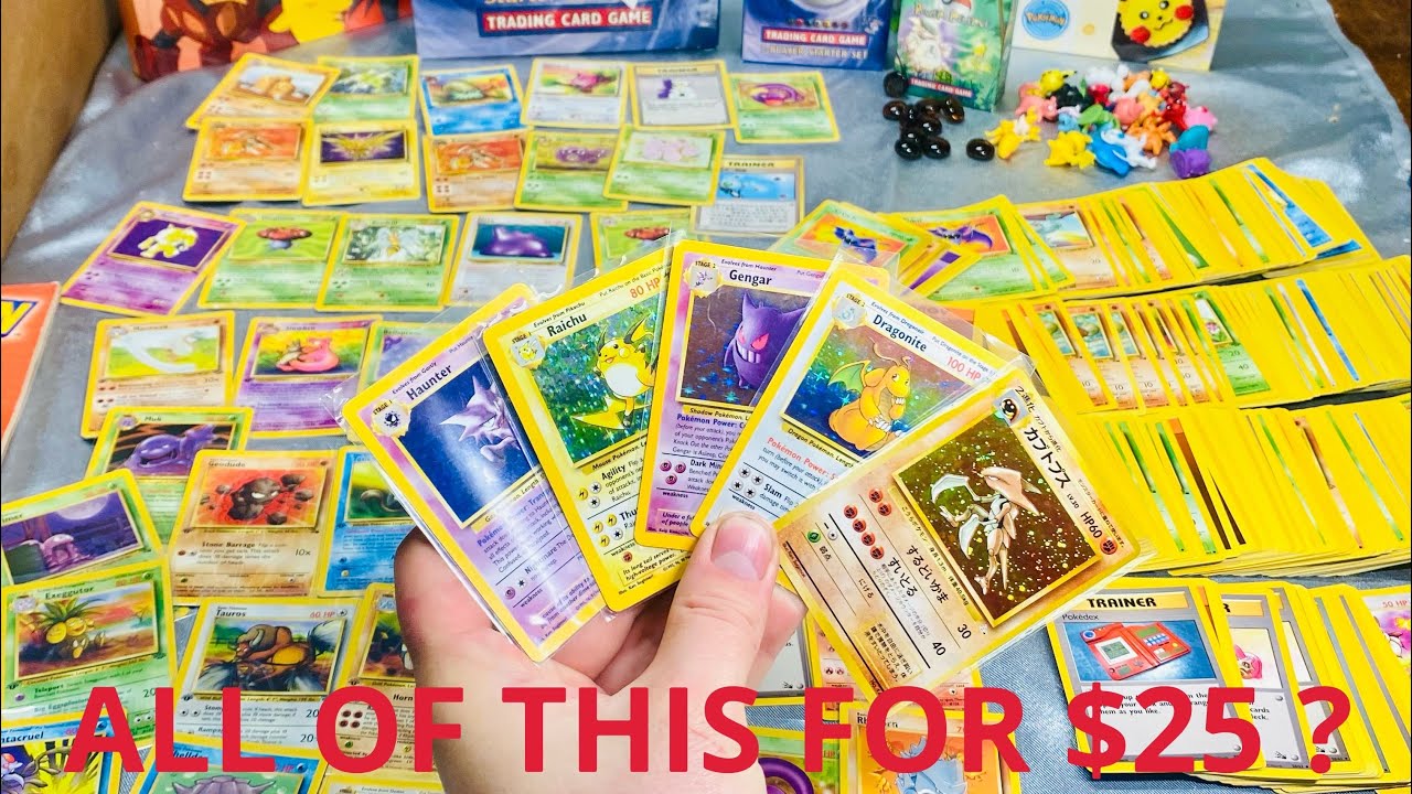 ALL OF THIS WOTC Wizards of the Coast POKÉMON CARDS for $25 BLIND PURCHASE