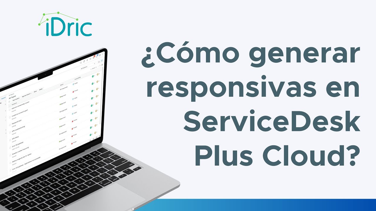 💻 Genera e Imprime Responsivas en ServiceDesk Plus OnDemand