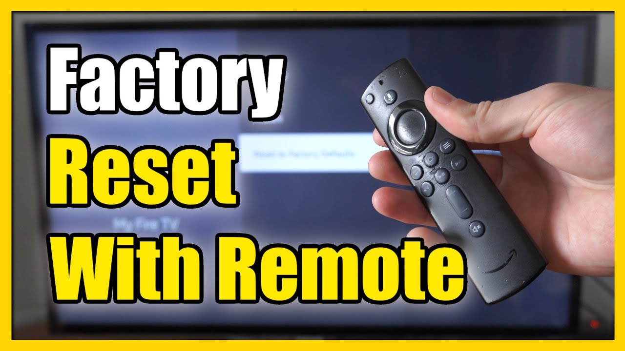 Как сбросить настройки Fire TV Stick до заводских с помощью пульта дистанционного управления и на...
