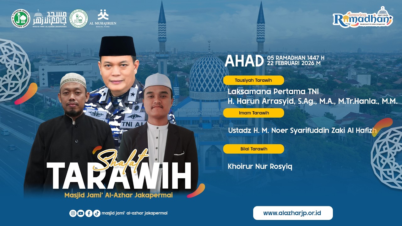 [LIVE] Shalat Tarawih 05 Ramadhan 1447 H