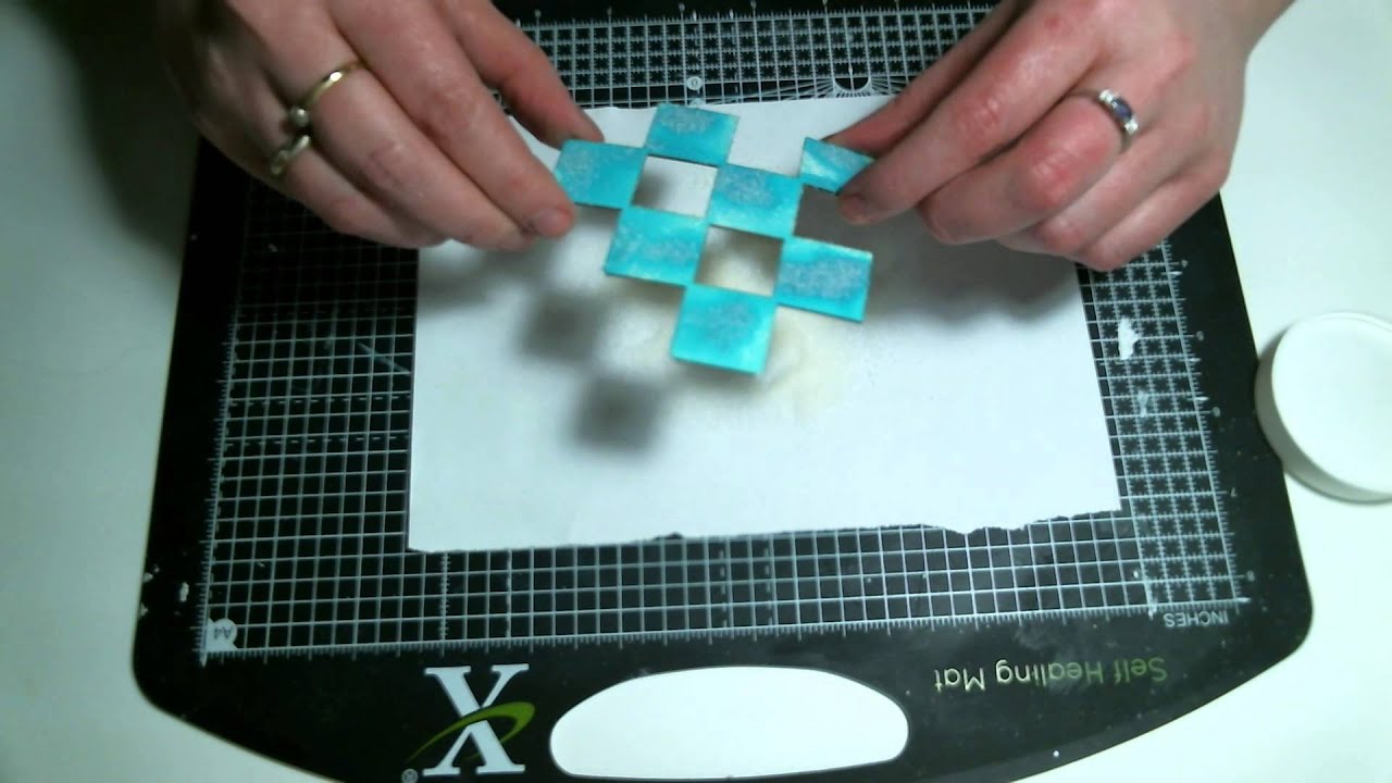 How to decorate chipboards with UTEE and mists - tutorial by Kasia Bogatko