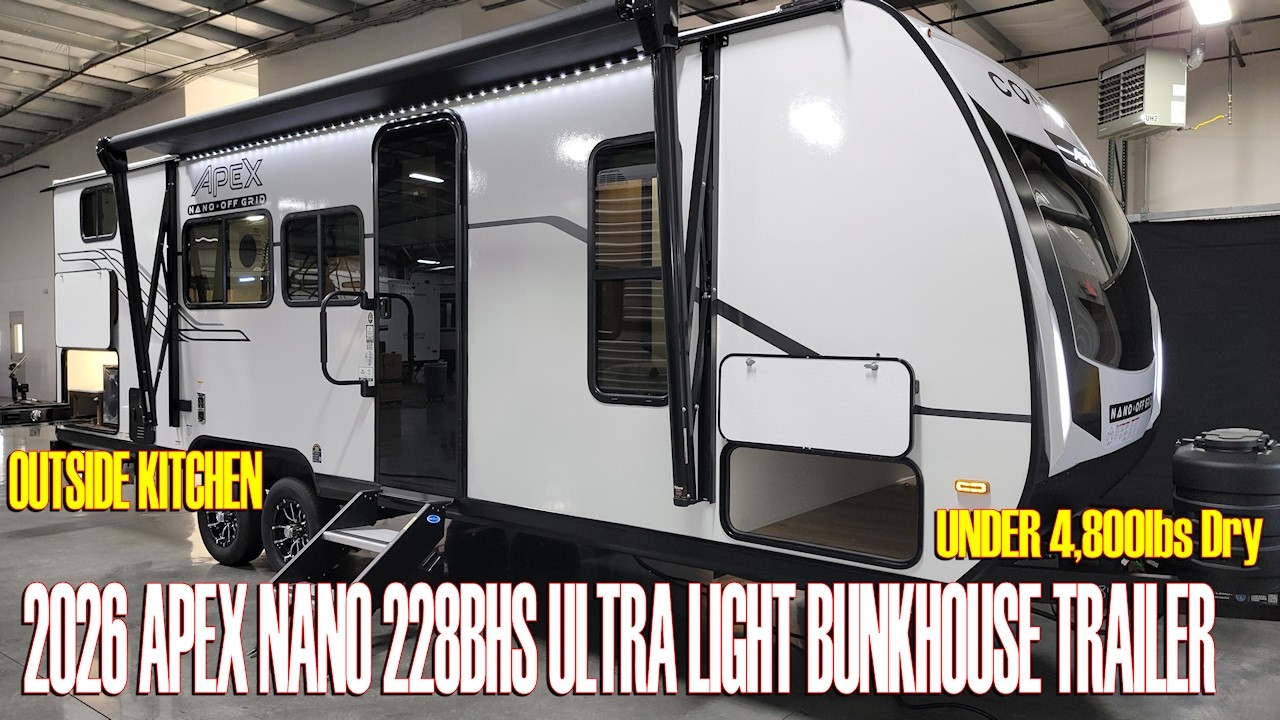 2026 Apex Nano 228BHS Bunkhouse Travel Trailer by Coachmen & Sold @ Couchs RV Nation - All About RVs