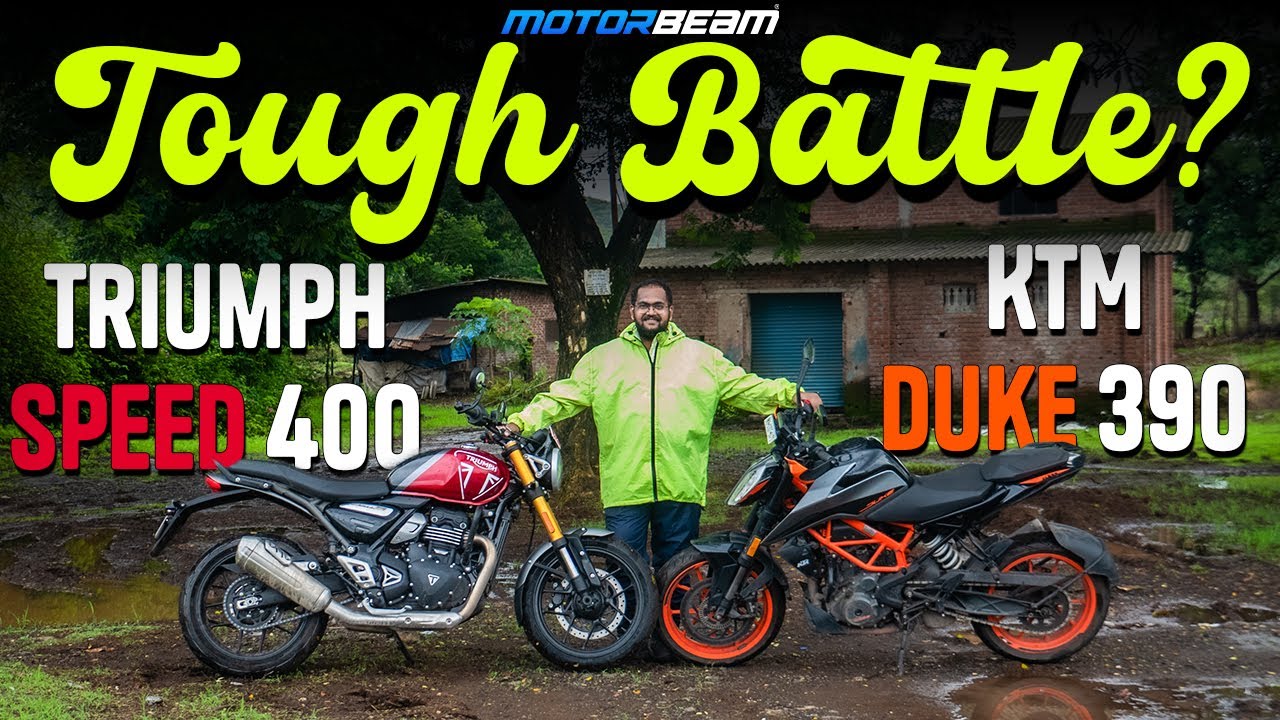 Triumph Speed 400 vs KTM Duke 390 - Best 400cc Motorcycle In India? | MotorBeam