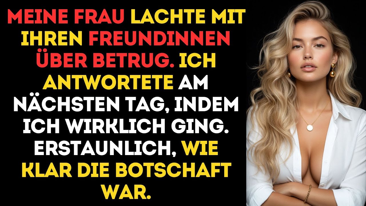 MEINE FRAU LACHTE mit FREUNDINNEN über GRENZEN, doch meine ENTSCHEIDUNG am NÄCHSTEN TAG zerstörte..