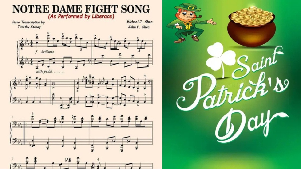 LIBERACE (NOTRE DAME FIGHT SONG) Piano Transcription
